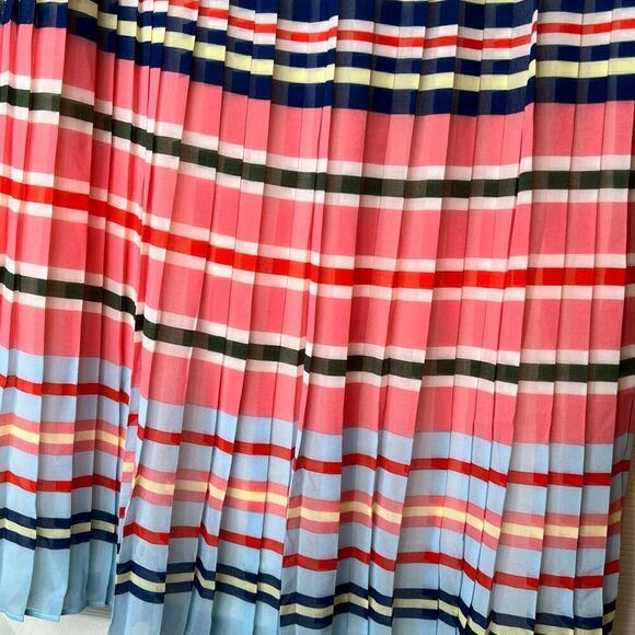 BANANA REPUBLIC Pleated Skirt Striped in Multicolors Women's Size XS - Picture 6 of 6